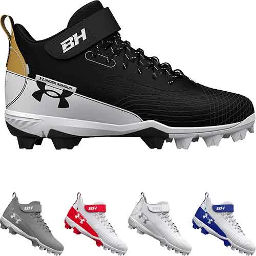 Under Armour Harper 7 Mid RM Jr. Youth Baseball Cleats 3 Under Armour Harper 7 Mid RM Jr. Youth Baseball Cleats