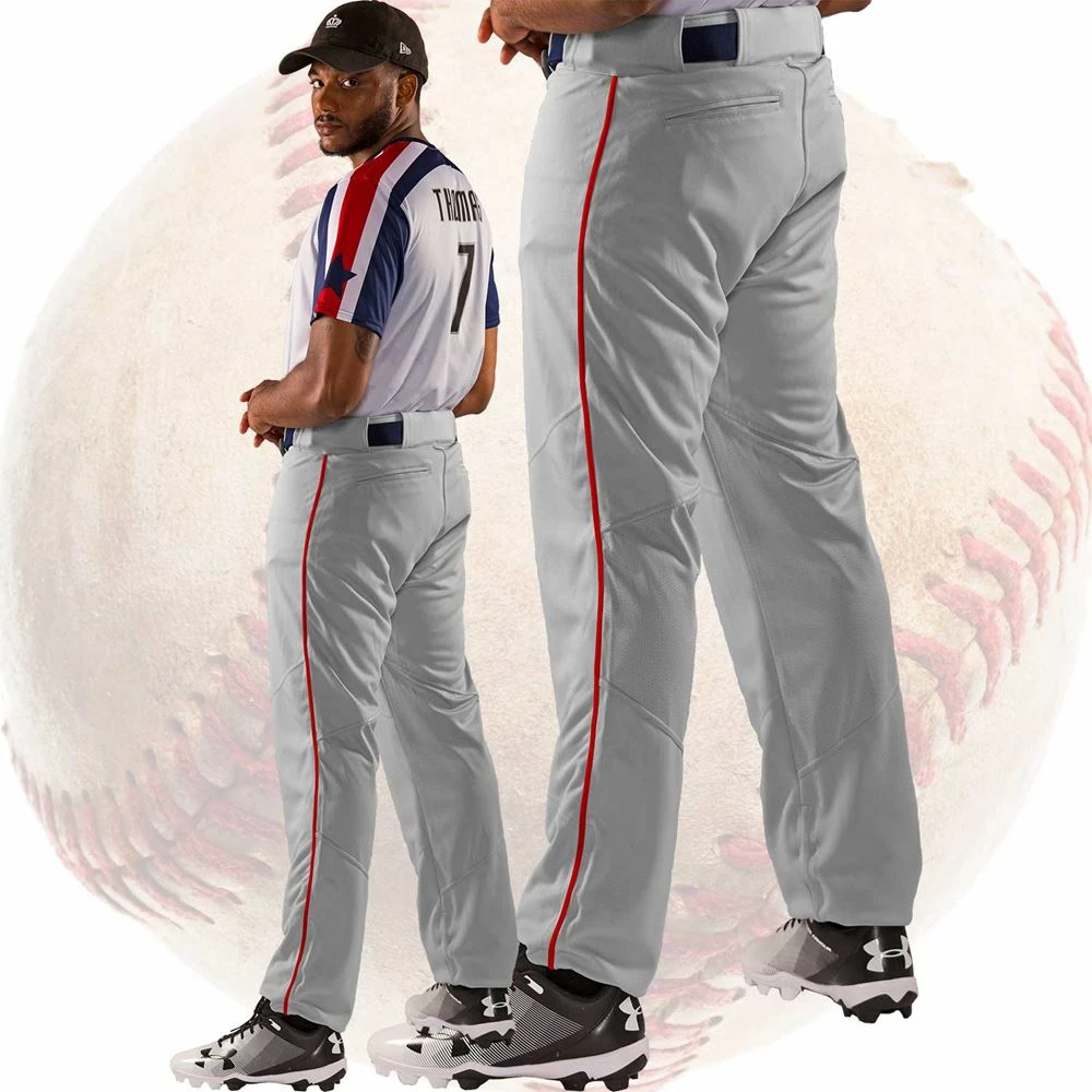 Alleson Athletic Crush Open Bottom Adjustable Mens Baseball Pants W. Piping 5 Alleson Athletic Crush Open Bottom Adjustable Mens Baseball Pants W. Piping - Image 3