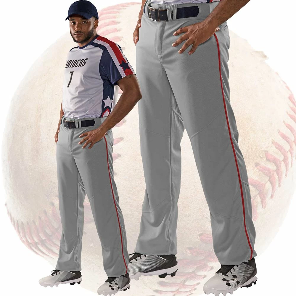 Alleson Athletic Crush Open Bottom Adjustable Mens Baseball Pants W. Piping 4 Alleson Athletic Crush Open Bottom Adjustable Mens Baseball Pants W. Piping - Image 2