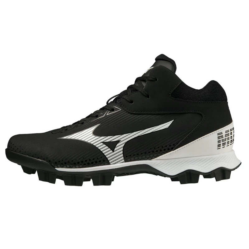 Mizuno Wave Lightrevo TPU Molded Mid Baseball Cleat- Men's 7 Mizuno Wave Lightrevo TPU Molded Mid Baseball Cleat- Men's - Image 5