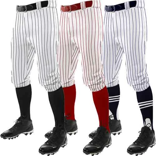 Champro Sports Men's Pinstripe Knicker Baseball Pants Champro 3 Champro Sports Men's Pinstripe Knicker Baseball Pants Champro