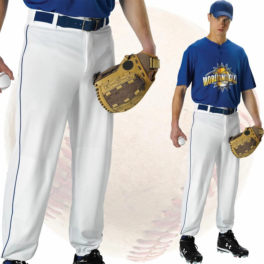 Alleson Athletic Mens Baseball Pants With Contrast Piping 4 Alleson Athletic Mens Baseball Pants With Contrast Piping - Image 2