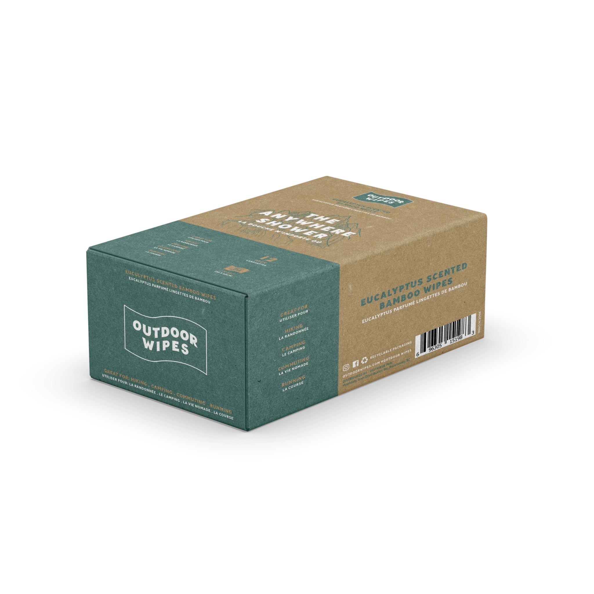 Outdoor Wipes Anywhere Shower- 1x2 Wipes 4 Outdoor Wipes Anywhere Shower- 1x2 Wipes - Image 2