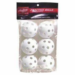 Rawlings 9" Practice Whiffle Baseballs - 6 Pack