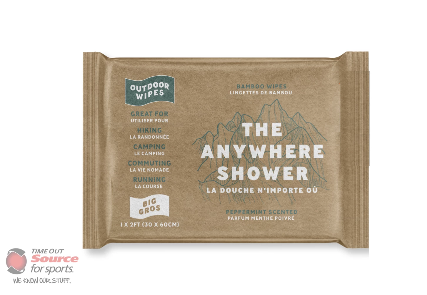 Outdoor Wipes Anywhere Shower- 1x2 Wipes 3 Outdoor Wipes Anywhere Shower- 1x2 Wipes