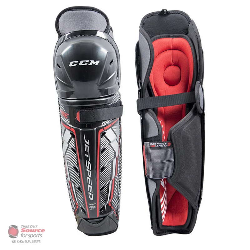 CCM JetSpeed Vibe Hockey Shin Guards- Junior 3 CCM JetSpeed Vibe Hockey Shin Guards- Junior