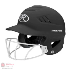 Rawlings CoolFlo Matte Batting Helmet Facemask Combo